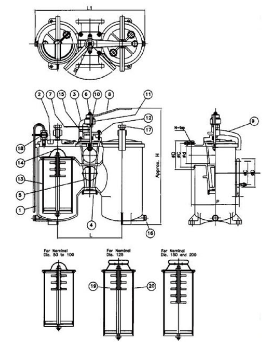 Drawing of JIS F7208 Duplex Oil Strainer.png Drawing of JIS F7208 Duplex Oil Strainer.png